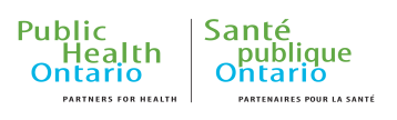 Ontario Public Health, partners for health. Santé publique Ontario, partenaires pour la santé