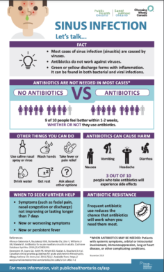 Thumbnail of infographic. Title: Sinus Infection