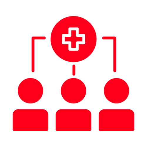 Community-led health program illustration