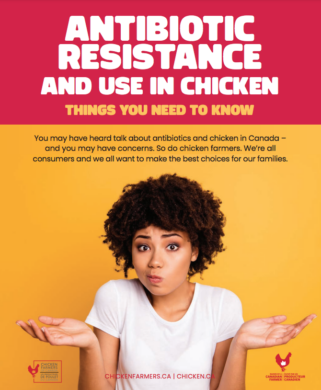 Brochure cover shows a person shrugging